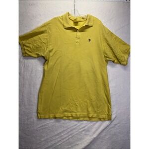 VTG Duck Head Men's XL Polo Shirt Yellow Short Sleeve Cotton Embroidered Logo